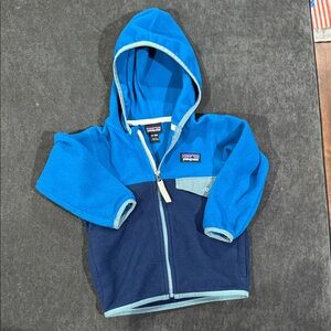 Patagonia Kids Two-Tone Blue Hoodie